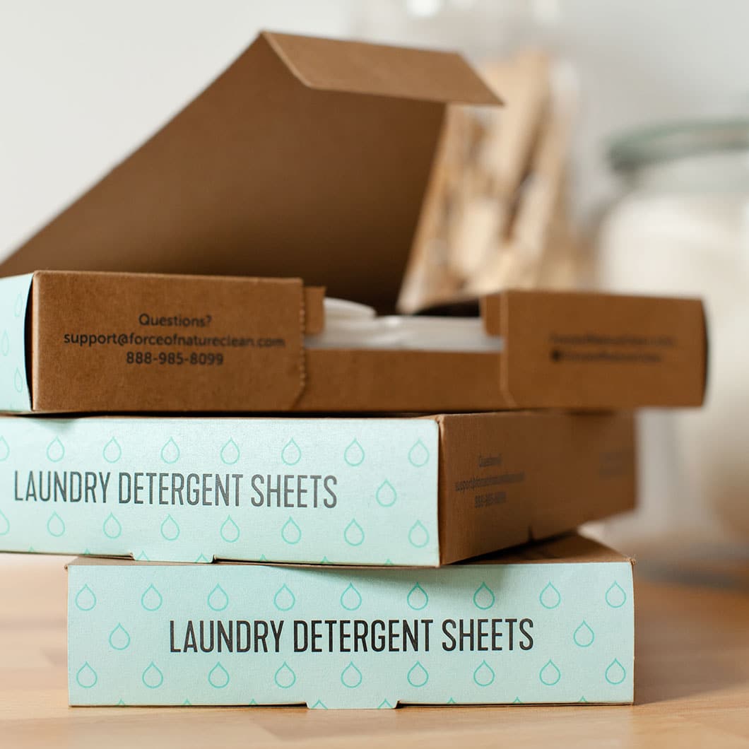 Natural Laundry Detergent Sheets ,Eco Friendly– Fresh Linen Scent – Pursonic